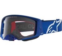 Alpinestars Supertech Vesta Occhiali da motocross, blu/bianco, unica taglia