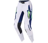 Alpinestars Supertech Vista Pantalones de motocross, gris/azul, Talla 34