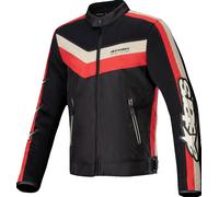 Alpinestars T-Dyno Air Chaqueta Textil Moto, negro/beige/rojo, Talla 4XL