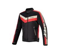 Alpinestars T-Dyno Air Giacca tessile da moto, nero/beige/rosso, M