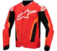 Alpinestars T-GP Air Chaqueta textil de motocicleta perforada, negro-rojo, tamaño XL para Hombres