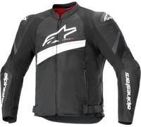 Alpinestars T-GP Plus R V4 Airflow chaqueta textil de moto perforada, Negro/Blanco, Talla 3XL