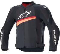 Alpinestars T-GP Plus R V4 Airflow chaqueta textil de moto perforada, negro/neón rojo, Talla 3XL