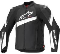 Alpinestars T-GP Plus R V4 Chaqueta textil de moto, Negro/Blanco, Talla S