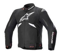 Alpinestars T-GP R V3 Drystar Chaqueta textil impermeable para moto, color negro/blanco, XL, Negro, XL