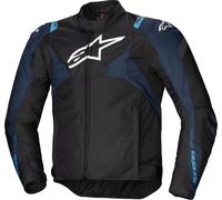 Alpinestars T-Jaws V4 Chaqueta textil de moto impermeable, negro/azul, Talla S