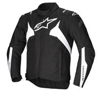 Alpinestars T-Jaws V4 impermeabile Giacca tessile moto, nero/bianco, XL