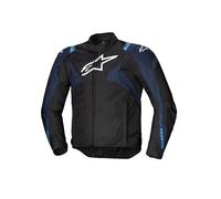 Alpinestars T-Jaws V4, chaqueta textil impermeable L male Negro/Azul Oscuro/Azul Claro