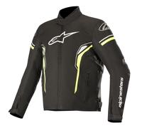 Alpinestars T-SP-1 Chaqueta textil de moto impermeable, negro-blanco-amarillo, tamaño M para Hombres