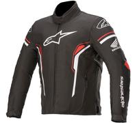 Alpinestars T-SP-1 Chaqueta textil de motocicleta impermeable, negro-blanco-rojo, tamaño M para Hombres