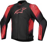 Alpinestars T-SP 1 V2 chaqueta textil impermeable para motocicletas, negro/rojo, Talla 3XL