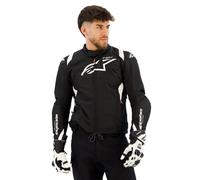 Alpinestars T-SP 1 V2 giacca tessile moto impermeabile, nero/bianco, 2XL