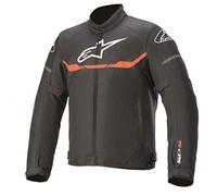 Alpinestars T-SP S-Chaqueta Impermeable, Color Fluorescente, Negro/Rojo Fluo, Large Hombres