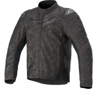 Alpinestars T-SP5 Rideknit Camo Chaqueta textil de motocicleta, negro/camuflaje, Talla S