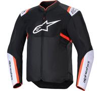 Alpinestars T-Sps Air V2 Chaqueta textil de motocicleta, Negro/Blanco/Rojo, Talla 3XL
