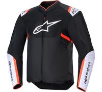 Alpinestars T-Sps Air V2 Chaqueta textil de motocicleta, Negro/Blanco/Rojo, Talla XL