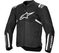 Alpinestars T-Sps Air V2 Chaqueta textil de motocicleta, negro-blanco, tamaño L para Hombres