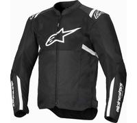 Alpinestars T-Sps Air V2 Chaqueta textil de motocicleta, negro-blanco, tamaño S para Hombres