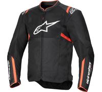 Alpinestars T-Sps Air V2 Chaqueta textil de motocicleta, negro-rojo, tamaño S para Hombres