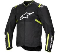 Alpinestars T-Sps Air V2 Chaqueta textil de motocicleta, negro-amarillo, tamaño L para Hombres