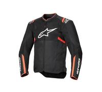 Alpinestars T-Sps Air V2 Chaqueta textil de motocicleta, negro-rojo, tamaño 3XL para Hombres