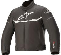 Alpinestars T-SPS Chaqueta textil impermeable para niños para motocicletas, Negro/Blanco, Talla 120 cm