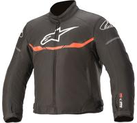 Alpinestars T-SPS Chaqueta textil impermeable para niños para motocicletas, negro/rojo, Talla 120 cm