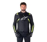 Alpinestars T-SPS V2 giacca tessile moto impermeabile, nero/giallo, 2XL
