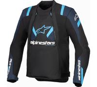Alpinestars T-Stunt Air Chaqueta Textil Moto, negro/azul, Talla L