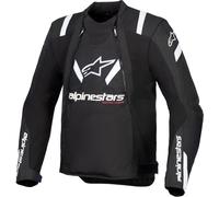 Alpinestars T-Stunt Air Chaqueta Textil Moto, negro-blanco, tamaño S para Hombres