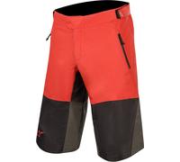 Alpinestars Tahoe Pantalones cortos para bicicletas, negro-rojo, tamaño 32 para Hombres