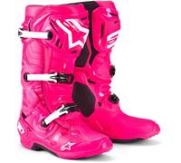 Alpinestars Tech 10, botas 12 US male Fucsia/Blanco