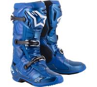 Alpinestars Tech 10 Botas de Motocross, azul/negro, Talla 9 (43)