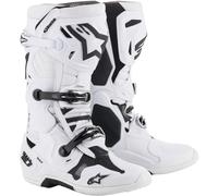 Alpinestars Tech-10 Botas de Motocross, Blanco, Talla 10 (44,5)