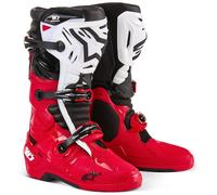Alpinestars Tech 10 Enduro, botas 9 US male Rojo Claro/Negro/Blanco