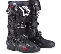 Alpinestars Tech 10 Enduro Botas de motocross, Negro/Blanco, Talla 12 (47)