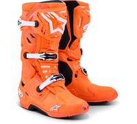 Alpinestars Tech 10 Supervented, botas 14 US male Naranja Neón/Negro/Blanco