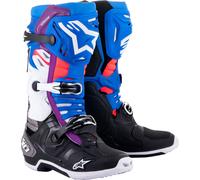 Alpinestars Tech 10 Supervented, botas 14 US male Negro/Azul/Lila/Blanco