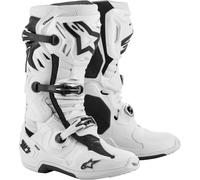Alpinestars Tech 10 Supervented Botas de motocross, Blanco, Talla 8 (42)