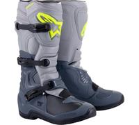 Alpinestars Tech 3 Botas de Motocross, Gris claro/gris oscuro, Talla 10 (44,5)
