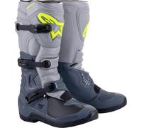 Alpinestars Tech 3 Botas de Motocross, gris, tamaño 40 41 para Hombres