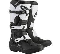 Alpinestars Tech 3 Botas de Motocross, negro-blanco, tamaño 51 para Hombres