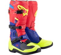 Alpinestars Tech 3 Botas de Motocross, rojo/azul, Talla 10 (44,5)