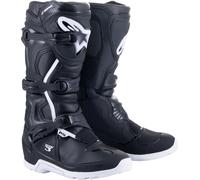 Alpinestars Tech 3 Enduro botas impermeables de motocross, negro-blanco, tamaño 51 para Hombres