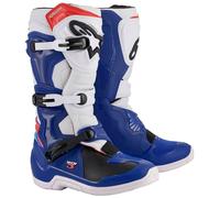 Alpinestars Tech 3 Botas de Motocross, blanco-azul, tamaño 45 46