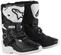 Alpinestars Tech 3S Botas de motocross para niños, Blanco/Negro, Talla 33