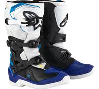 Alpinestars Tech 3S, botas juventud 5 US male Blanco/Negro/Azul