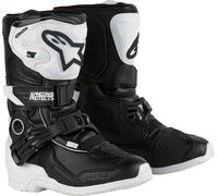 Alpinestars Tech 3S Botas de motocross para niños, negro-blanco, tamaño 28