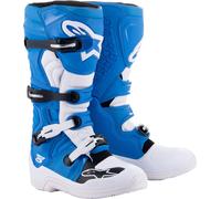 Alpinestars Tech 5 Botas de Motocross, blanco/azul, Talla 13 (48)