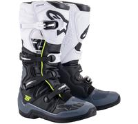 Alpinestars Tech 5 Botas de Motocross, negro-gris-blanco, tamaño 42 para Hombres